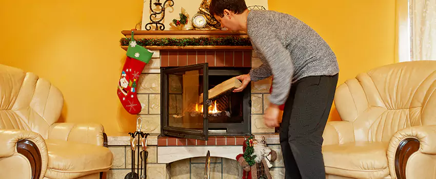 Rusted Metal Fireplace Restoration in Keith Lynn, British Columbia