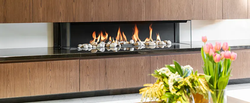 Double-height Fireplace Design Refurbishment in Central Lonsdale, British Columbia